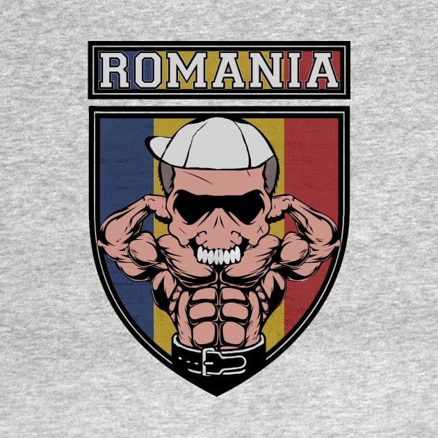 Romania Power Muscle flag by Jakavonis